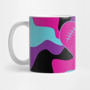 Heart Melt - Pink, Purple, Blue and Black Mug